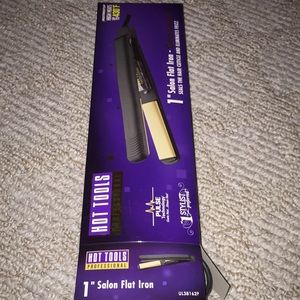 HOT TOOLS GOLD CERAMIC FLAT IRON STRAIGHTENER